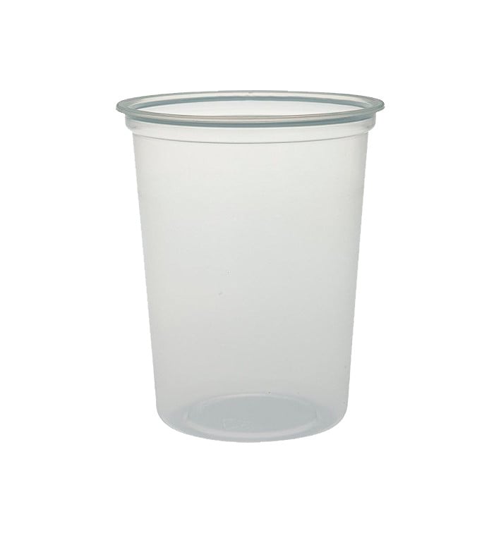 Contenitore di Plastica PP "Deli" 32Oz/960ml Trasp. Ø120mm (500 Pezzi) Contenitore di Plastica PP "Deli" 32Oz/960ml Trasp. Ø120mm (500 Pezzi)
