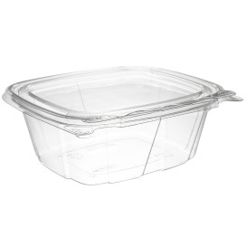 Contenitore Inviolable di Plastica PET Coperchio Plano 355ml (200 Pezzi)
