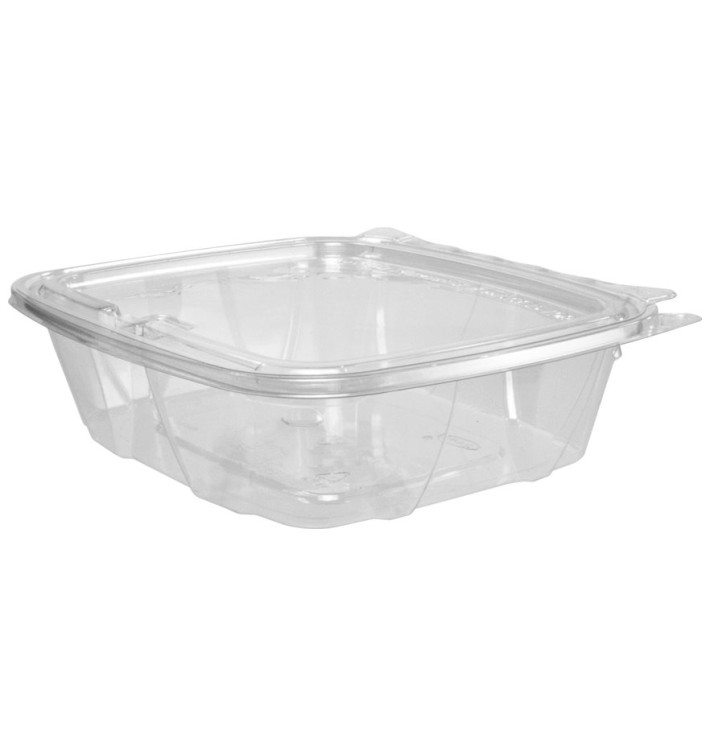 Contenitore Inviolable di Plastica PET Coperchio Plano 710ml (100 Pezzi) Contenitore Inviolable di Plastica PET Coperchio Plano 710ml (100 Pezzi)