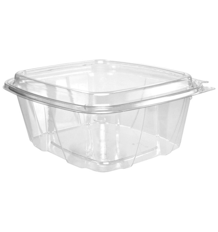 Contenitore Inviolable di Plastica PET Coperchio Alta 950ml (200 Pezzi) Contenitore Inviolable di Plastica PET Coperchio Alta 950ml (200 Pezzi)