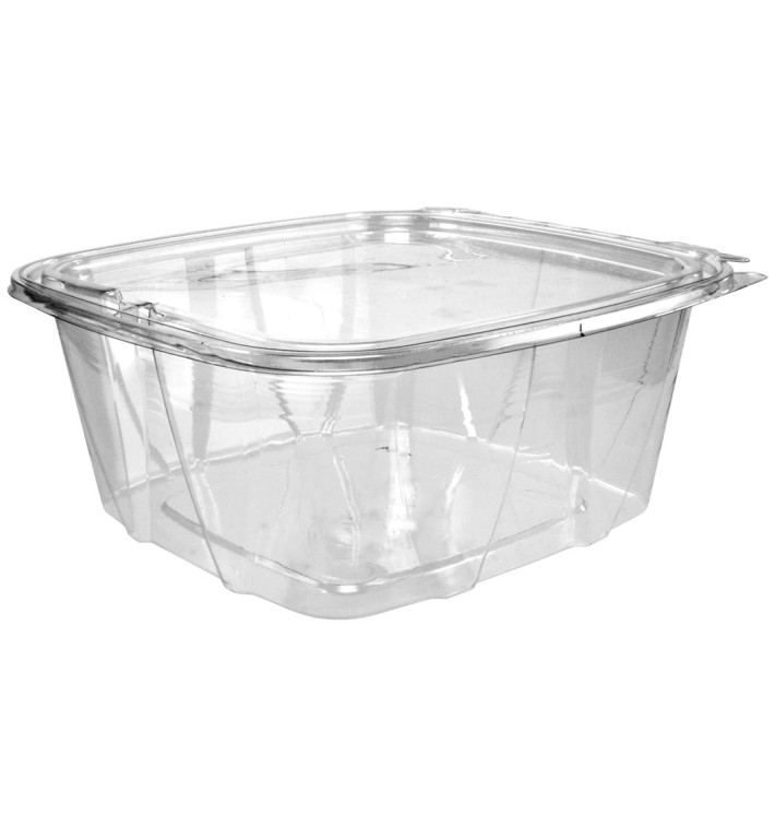 Contenitore Inviolable di Plastica PET Coperchio Plano 1893ml (100 Pezzi) Contenitore Inviolable di Plastica PET Coperchio Plano 1893ml (100 Pezzi)