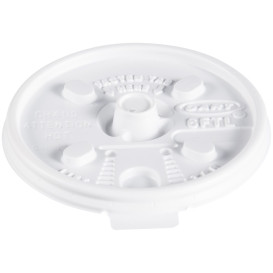 Coperchio "Lift n' Lock" PS Bianco Ø7,4cm (100 Pezzi)