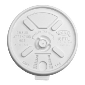 Coperchio "Lift n' Lock" PS Bianco Ø9,4cm (100 Pezzi)