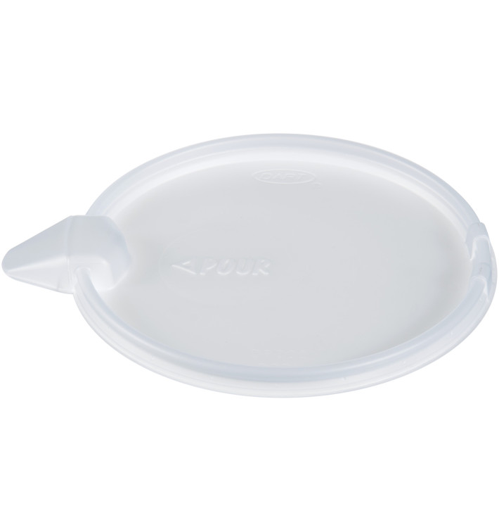 Coperchio Plano di Plastica PS Semitrasparente Ø11,7cm (100 Pezzi) Coperchio Plano di Plastica PS Semitrasparente Ø11,7cm (100 Pezzi)