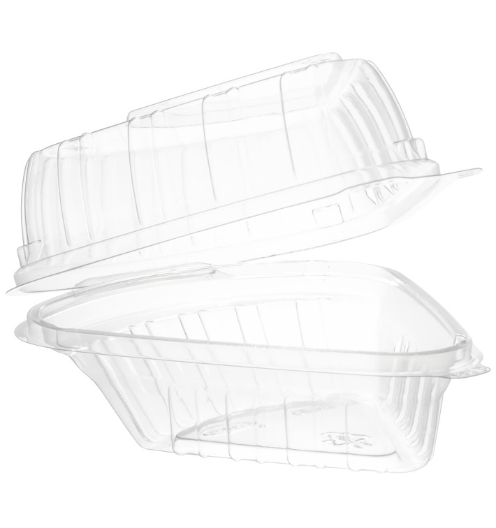 Contenitore Coperchio Cerniera OPS "Clear Seal" 169ml (125 Pezzi) Contenitore Coperchio Cerniera OPS "Clear Seal" 169ml (125 Pezzi)