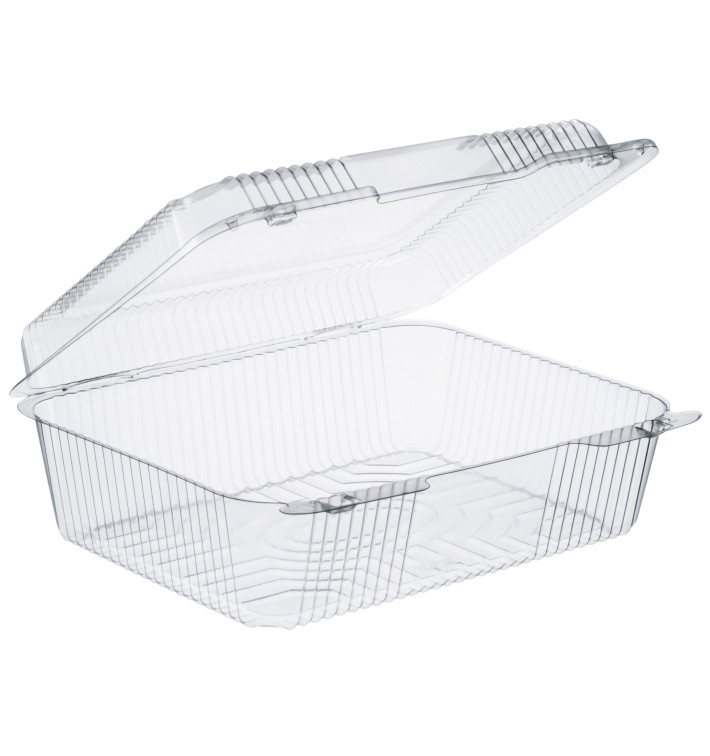 Contenitore Plastica OPS "StayLock" Coperchio Trasp. 2760ml (200 Pezzi) Contenitore Plastica OPS "StayLock" Coperchio Trasp. 2760ml (200 Pezzi)