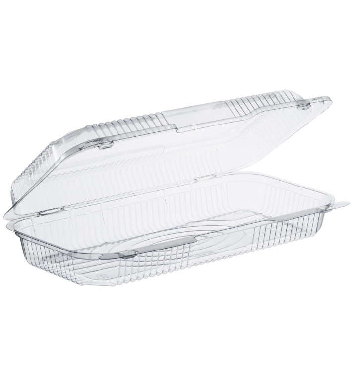 Contenitore Plastica OPS "StayLock" Coperchio Trasp. 1340ml (250 Pezzi) Contenitore Plastica OPS "StayLock" Coperchio Trasp. 1340ml (250 Pezzi)