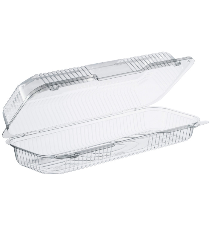 Contenitore Plastica OPS "StayLock" Coperchio Trasp. 770ml (250 Pezzi) Contenitore Plastica OPS "StayLock" Coperchio Trasp. 770ml (250 Pezzi)