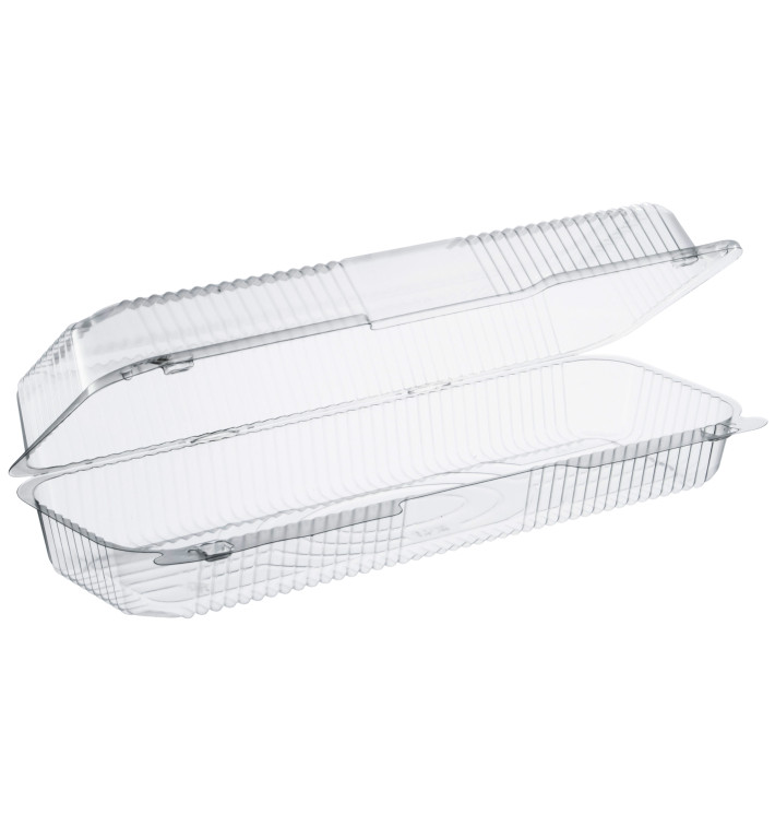 Contenitore Plastica OPS "StayLock" Coperchio Trasp. 1310ml (125 Pezzi) Contenitore Plastica OPS "StayLock" Coperchio Trasp. 1310ml (125 Pezzi)