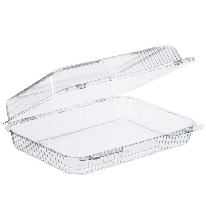 Contenitore Plastica OPS "StayLock" Coperchio Trasp. 1430ml (250 Pezzi) Contenitore Plastica OPS "StayLock" Coperchio Trasp. 1430ml (250 Pezzi)