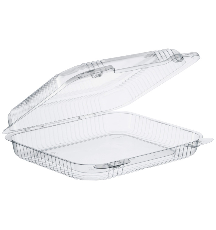 Contenitore Plastica OPS "StayLock" Coperchio Trasp. 730ml (125 Pezzi) Contenitore Plastica OPS "StayLock" Coperchio Trasp. 730ml (125 Pezzi)