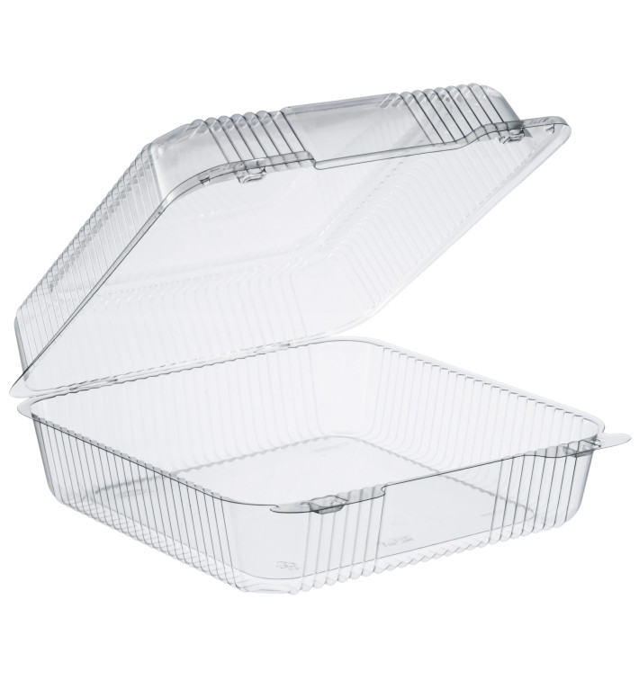 Contenitore Plastica OPS "StayLock" Coperchio Trasp. 2240ml (250 Pezzi) Contenitore Plastica OPS "StayLock" Coperchio Trasp. 2240ml (250 Pezzi)