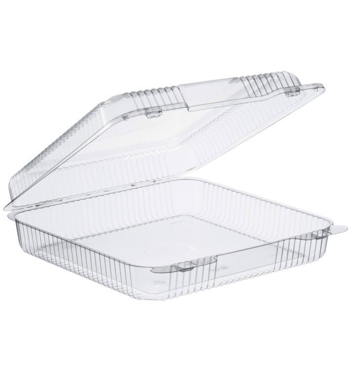 Contenitore Plastica OPS "StayLock" Coperchio Trasp. 1370ml (250 Pezzi) Contenitore Plastica OPS "StayLock" Coperchio Trasp. 1370ml (250 Pezzi)