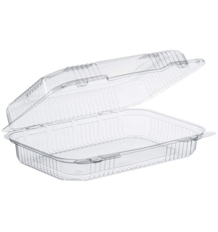 Contenitore Plastica OPS "StayLock" Coperchio Trasp. 1080ml (250 Pezzi) Contenitore Plastica OPS "StayLock" Coperchio Trasp. 1080ml (250 Pezzi)
