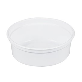 Contenitore di Plastica PP "Deli" 8Oz/266ml Bianco Ø120mm (500 Pezzi)