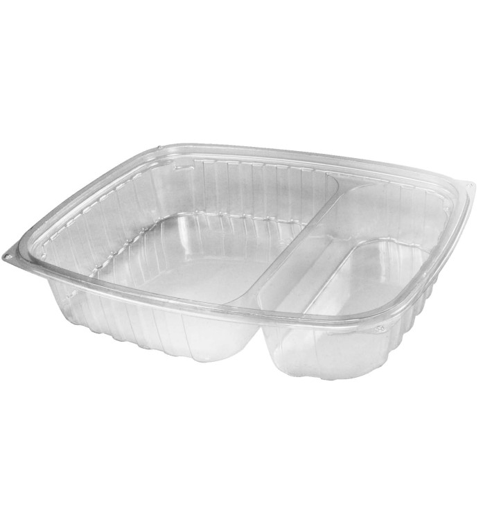 Contenitore di Plastica OPS "Clear Pac" 3Sco. Tras. 887ml (252 pezzi) Contenitore di Plastica OPS "Clear Pac" 3Sco. Tras. 887ml (252 pezzi)