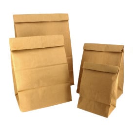 Sacchetto di Carta Kraft 22+12x30cm (25 Pezzi)