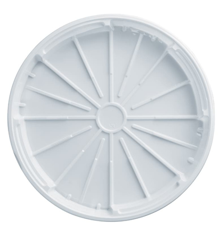 Copertura Plastica PS Pizza Bianco 320mm (100 Pezzi) Copertura Plastica PS Pizza Bianco 320mm (100 Pezzi)
