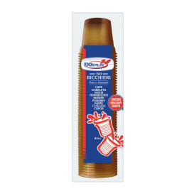 Bicchiere di Plastica PS Marrone 80ml Ø5,7cm (2400 Pezzi)