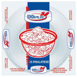 Ciotola di Plastica PS Trasparente 2000ml (10 Pezzi)
