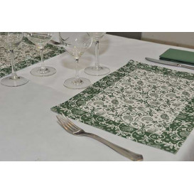 Tovaglietta di Carta 30x40cm "Cachemire" Verde 50g (500 Pezzi)