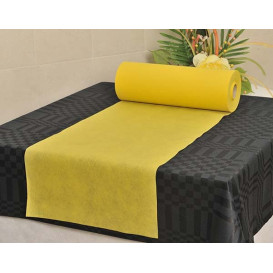 Tovaglia Rotolo Non Tessuto Pretagliati Giallo 0,4x48m 50g (6 Pezzi)