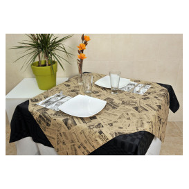 Tovaglia di Carta Taglio 1x1m "Kraft Stampa" 37g (400 Pezzi)