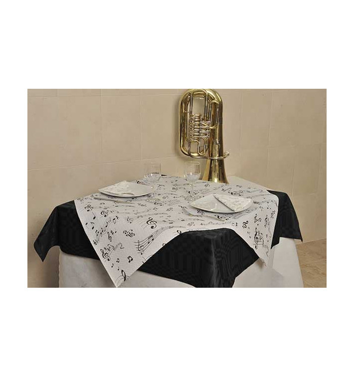 Tovaglia di Carta Taglio 1x1m "Musicale" 37g (400 Pezzi) Tovaglia di Carta Taglio 1x1m "Musicale" 37g (400 Pezzi)