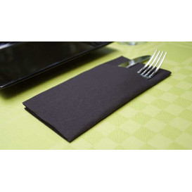 Tovagliolo Kanguro di Airlaid Nero 33x40cm (30 Pezzi)