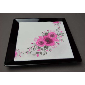 Tovagliolo di Carta "Bouquet" Punta- Punta 40x40cm (50 Pezzi)