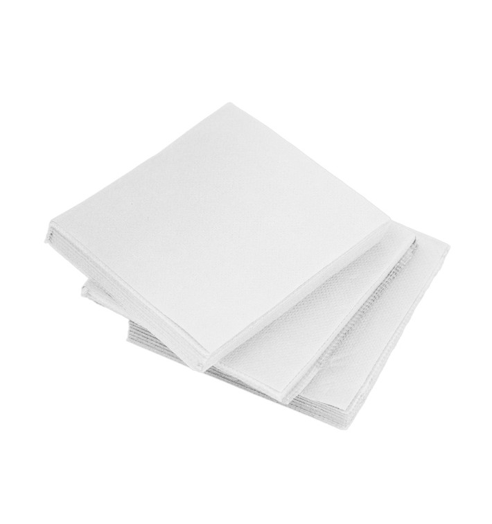 Tovagliolo di Carta micro-point Bianco 20x20cm (100 Pezzi)