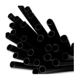 Cannuccia Dritta Nera per Granita Ø8mm 25cm (1000 Pezzi)
