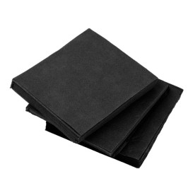 Tovagliolo di Carta micro-point Nero 20x20cm (100 Pezzi)