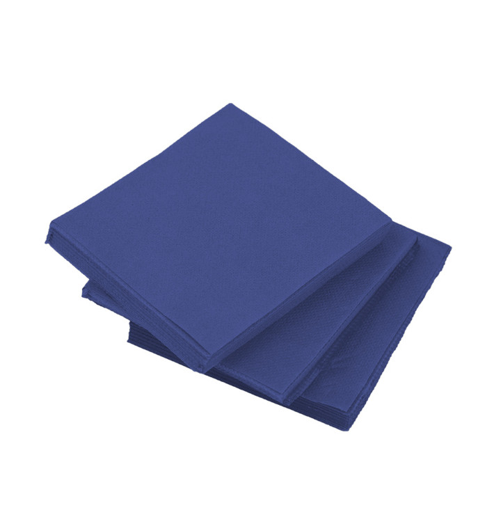 Tovagliolo di Carta micro-point Blu 20x20cm (2400 Pezzi)