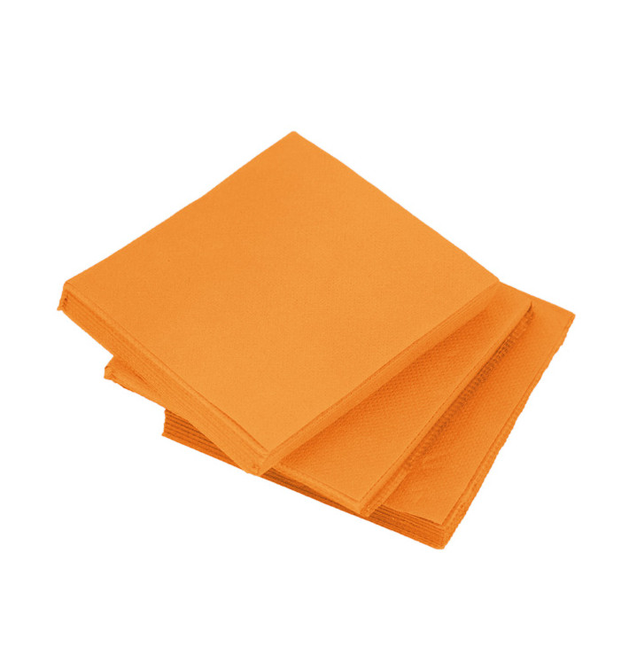 Tovagliolo di Carta micro-point Arancione 20x20cm (2400 Pezzi)