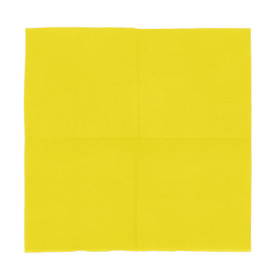 Tovagliolo di Carta micro-point Giallo 20x20cm (2400 Pezzi)