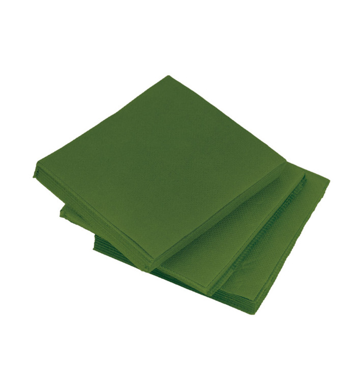 Tovagliolo di Carta micro-point Verde 20x20cm (2400 Pezzi)