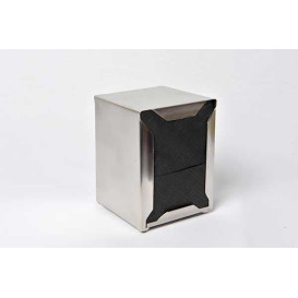 Tovagliolo di Carta Nero 17x17cm (160 Pezzi)