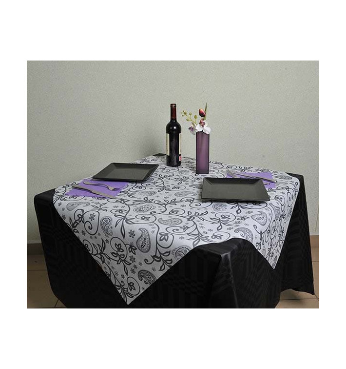 Tovaglia Non Tessuto Bianco "Cachemir" 120x120cm (150 Pezzi) Tovaglia Non Tessuto Bianco "Cachemir" 120x120cm (150 Pezzi)