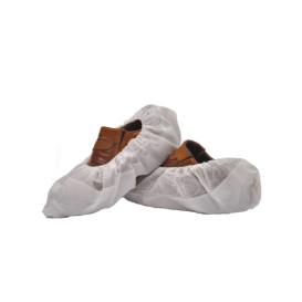 Copriscarpe TNT Di PP Bianco con Suola Antiscivolo CPE  Bianco (50 Pezzi)