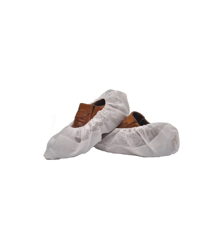 Copriscarpe TNT Di PP Bianco con Suola Antiscivolo CPE Bianco (50 Pezzi) Copriscarpe TNT Di PP Bianco con Suola Antiscivolo CPE Bianco (50 Pezzi)