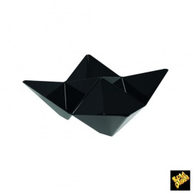 Ciotola Degustazione Origami PS Nero 103x103mm (25 Pezzi)