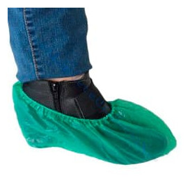 Copriscarpe in Polietilene CPE 40 Micron Verde (100 Pezzi)