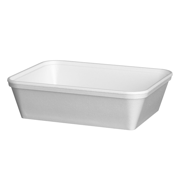 Contenitore Rettangolare Isotermico Bianco 740 ml (200 Pezzi) Contenitore Rettangolare Isotermico Bianco 740 ml (200 Pezzi)