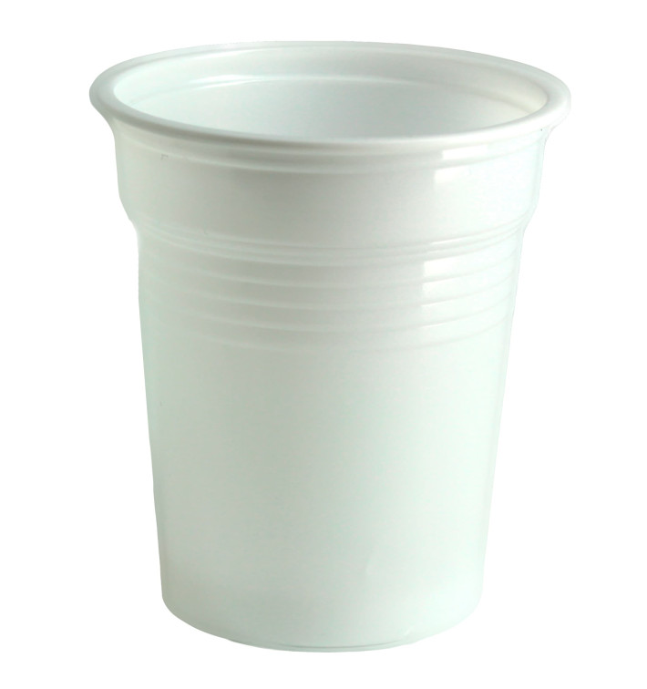 Bicchiere di Plastica PS Bianco 100ml Ø5,7cm (4800 Pezzi) Bicchiere di Plastica PS Bianco 100ml Ø5,7cm (4800 Pezzi)