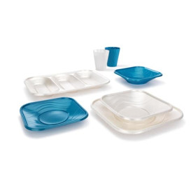 Bicchiere di Plastica PP "X-Table" Turchese 320ml (8 Pezzi)
