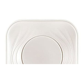 Piatto di Plastica PP "X-Table" Piazza Piano Perla 180mm (120 Pezzi)