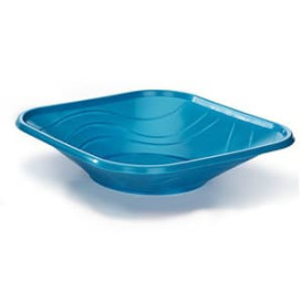 Piatto di Plastica PP "X-Table" Piazza Piano Turchese 180mm (8 Pezzi)