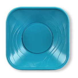 Piatto di Plastica PP "X-Table" Piazza Piano Turchese 180mm (8 Pezzi)