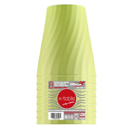 Bicchiere di Plastica PP "X-Table" Lime 320ml (8 Pezzi)